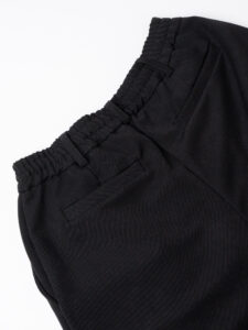 ESTASI Pantalone regular invernale con gamba larga ed elastico in vita YAMAL INV Nero (1)