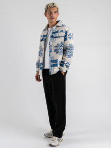 ESTASI Pantalone regular invernale con gamba larga ed elastico in vita YAMAL INV Nero (1)