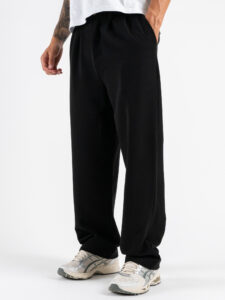 ESTASI Pantalone regular invernale con gamba larga ed elastico in vita YAMAL INV Nero (2)