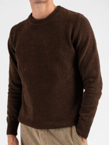 GIANNI LUPO Maglione girocollo morbidissimo GL535S Coffee (4)