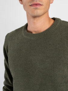 GIANNI LUPO Maglione girocollo morbidissimo GL535S Military (1)