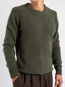 GIANNI LUPO Maglione girocollo morbidissimo GL535S Military (2)