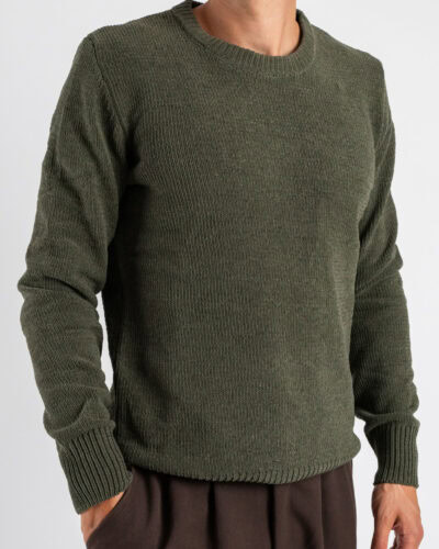 GIANNI LUPO Maglione girocollo morbidissimo GL535S Military 2 Best Seller