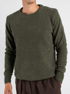 GIANNI LUPO Maglione girocollo morbidissimo GL535S Military (5)