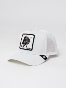 GOORIN BROS Cappellino bianco con patch bianca stampa toro RACING Bianco (1)