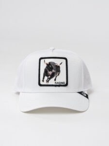 GOORIN BROS Cappellino bianco con patch bianca stampa toro RACING Bianco (2)