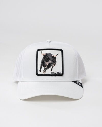 GOORIN BROS Cappellino bianco con patch bianca stampa toro RACING Bianco
