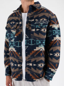 Giacchetta etnica in flanella 7573 Brown (2)