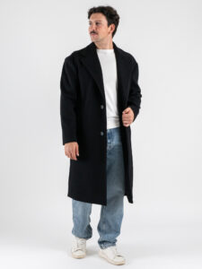 IMPERIAL Cappotto over basico con scollo a V K5441K4986 Nero (2)