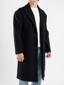 IMPERIAL Cappotto over basico con scollo a V K5441K4986 Nero (3)