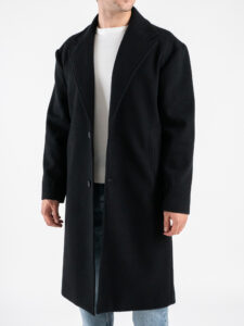 IMPERIAL Cappotto over basico con scollo a V K5441K4986 Nero (4)