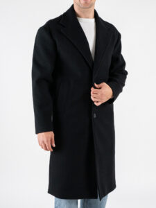 IMPERIAL Cappotto over basico con scollo a V K5441K4986 Nero (7)