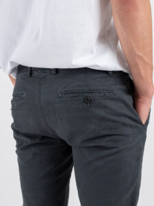 IMPERIAL Pantalone chinos basico P640319042 Grigio Scuro (4)