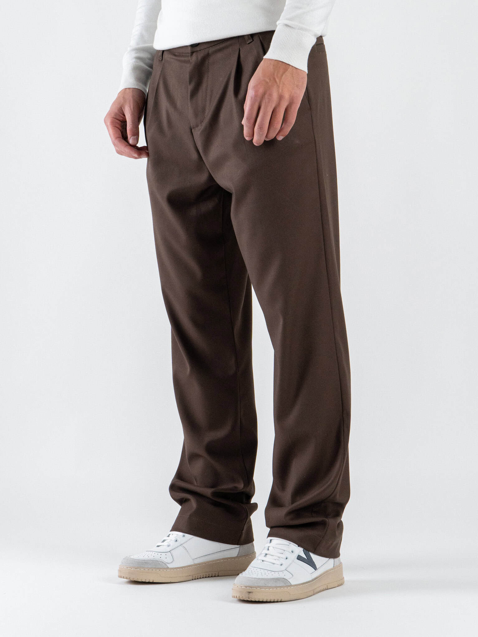 IMPERIAL Pantalone da abito baggy PD3MKBV Moro