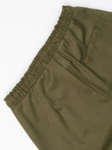 IMPERIAL Pantalone da abito con coulisse in vita e gamba morbida PC8QKBV Army (2)