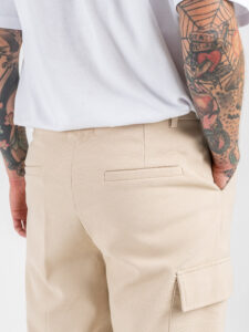 IMPERIAL Pantalone loose fit microlavorato con tascone a lato P851930519 Beige (3)