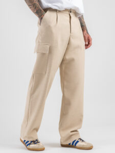 IMPERIAL Pantalone loose fit microlavorato con tascone a lato P851930519 Beige (6)