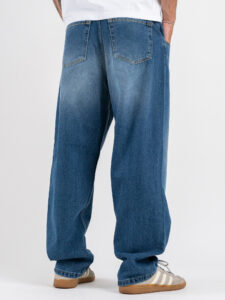 Jeans baggy slavato 180 Azzurro (3)
