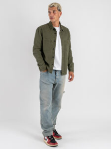 ONLY&SONS CamiciaGiacchetta con tasche frontali TIMES 22034293 Olive Night (4)