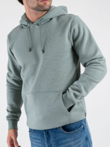 ONLY&SONS Felpa con cappuccio felpata CERES 22018685 Chinois Green (3)