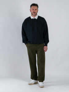 ONLY&SONS Felpa polo con colletto a contrasto JEFFREY 22035368 Jet Black (1)