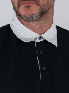 ONLY&SONS Felpa polo con colletto a contrasto JEFFREY 22035368 Jet Black (5)