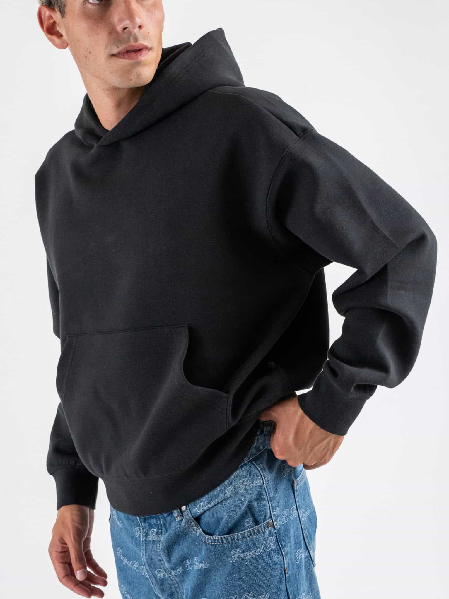 ONLY&SONS Felpa scuba boxy fit con cappuccio e tasca a marsupio GOYLE 22035191 Black