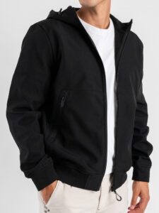 ONLY&SONS Giubbino felpato all’interno waterrepellent con cappuccio BOWIE 22029276 Black (2)