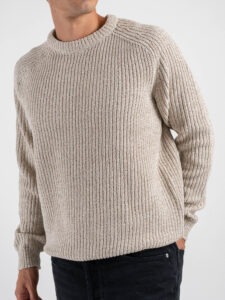 ONLY&SONS Maglione girocollo lavorato in ciniglia JOIN 22034670 Silver Lining (4)