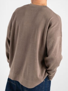 ONLY&SONS Maglione girocollo over con tasca frontale LAMAI 22030783 Desert Taupe (1)