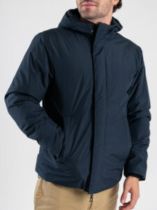 OVER-D Giubbino con cappuccio con fodera in ciniglia OC1F2W5J03 Blu (5)