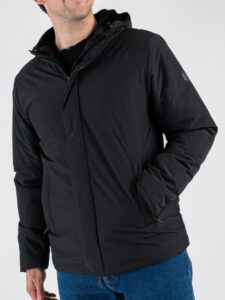 OVER-D Giubbino con cappuccio con fodera in ciniglia OC1F2W5J03 Nero (5)