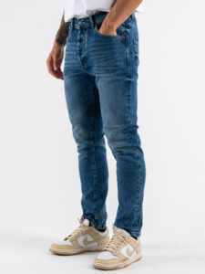 OVER-D Jeans carrot slim basico D16 Blu (2)