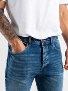 OVER-D Jeans carrot slim basico D16 Blu (7)