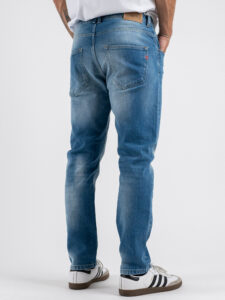 OVER-D Jeans carrot slim senza rotture D04 Blu (5)