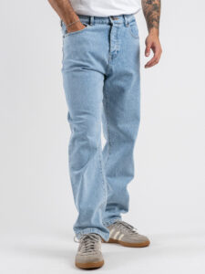 OVER-D Jeans regular liscio D21 Blu Chiaro (3)