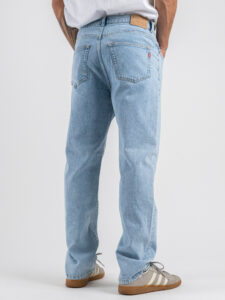 OVER-D Jeans regular liscio D21 Blu Chiaro (5)