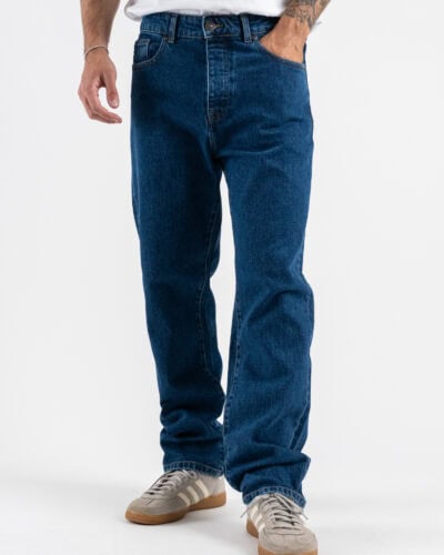 OVER-D Jeans regular liscio D22 Blu