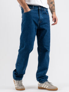 OVER-D Jeans regular liscio D22 Blu (4)