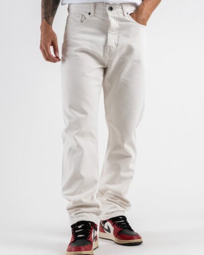 OVER-D Jeans regular liscio P19 Panna