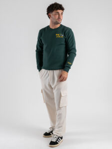 Pantalone a gamba morbida con coulisse in vita e tasconi laterali 3401 Panna (1)