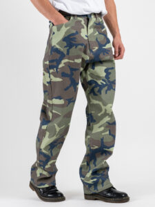 Pantalone baggy mimetico PRS045 Verde (6)