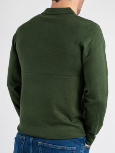 Polo a manica lunga con bottoni 888 Verde (2)