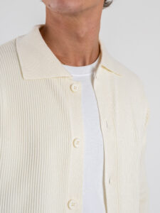 SEINSE Cardigan a costine con bottoni MI3168SS Panna (5)