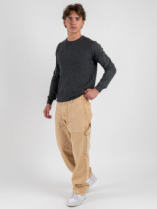 SEINSE Maglione girocollo a nido d’ape MI3064SS Grigio (2)