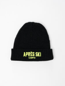 SUPERCULTURE Cuffia con ricamo APRES SKI CAP09 Nero
