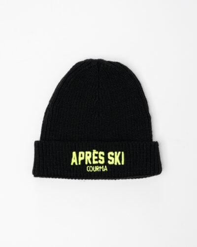 SUPERCULTURE Cuffia con ricamo APRES SKI CAP09 Nero Saldi