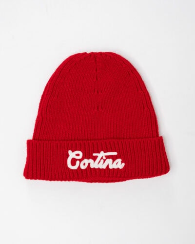 SUPERCULTURE Cuffia con ricamo CORTINA CAP07 Rossa Saldi