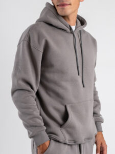 SUPERCULTURE Felpa cappuccio con marsupio boxy fit DENNIS-Z Ferro (5)