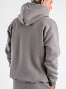 SUPERCULTURE Felpa cappuccio con marsupio boxy fit DENNIS-Z Ferro (6)
